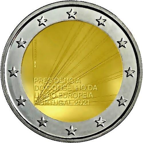 2 Euro Commemorative Portugal 2021 Presidence Du Conseil De L'europe Unc