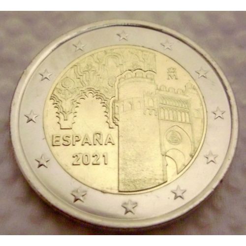 2 Euro Commémo Espagne 2021 Ville De Tolède - Spain