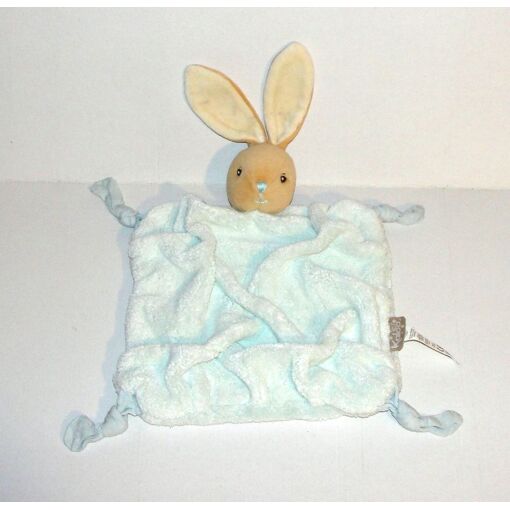 doudou lapin bleu