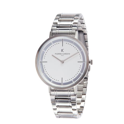 Pierre Cardin Montre Argent Analogique Hommes Belleville Park Cbv.1022