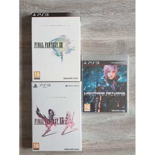 Lot Final Fantasy Xiii , Xiii-2 Éditions Collector + Lightning Returns Ps3