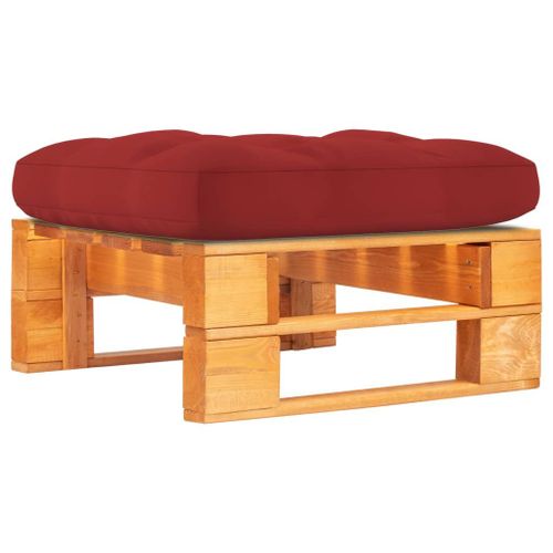 Vidaxl Pouf Palette De Jardin Bois De Pin Imprégné De Marron Miel