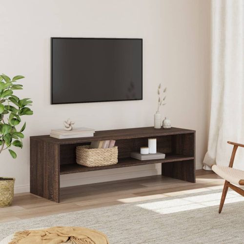Vidaxl Meuble Tv Chêne Marron 120x40x40 Cm Bois D'ingénierie
