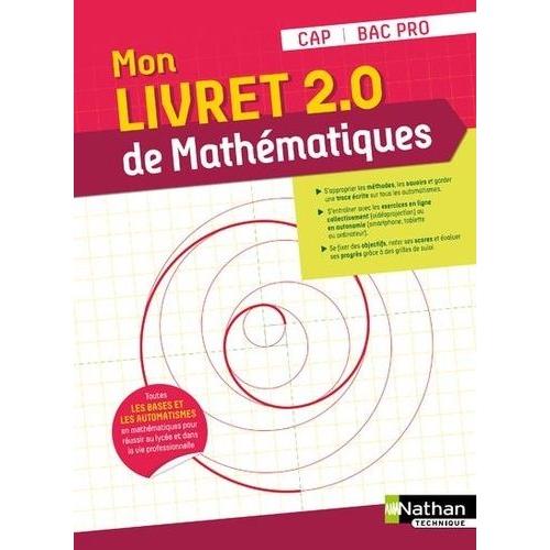 Mon Livret 2.0 De Mathématiques - Cap - Bac Pro
