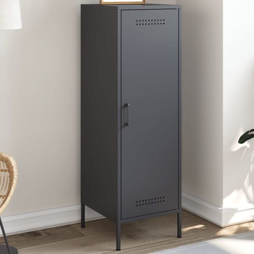 Vidaxl Buffet Haut Anthracite 36x39x113 Cm Acier