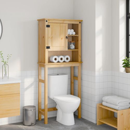 Vidaxl Armoire Pour Machine À Laver Salle De Bain Corona Pin Massif