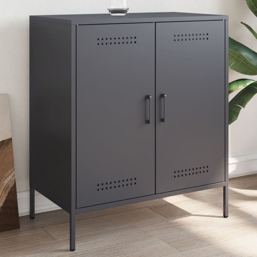 Vidaxl Buffet Anthracite 68x39x79 Cm Acier
