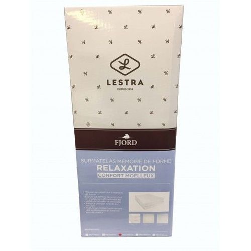 Surmatelas Lestra Fjord à mémoire de forme 160 x 200 cm Lestra
