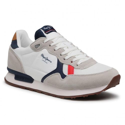 Baskets Pepe Jeans Britt Man Basic Pms30721 Blanc