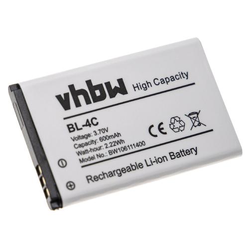 Vhbw Batterie Compatible Avec Brondi Amico Ampli Vox, Amico Fedele, Amico Flip +, Amico Flip 3 Smartphone (600mah, 3,7v, Li-Ion)