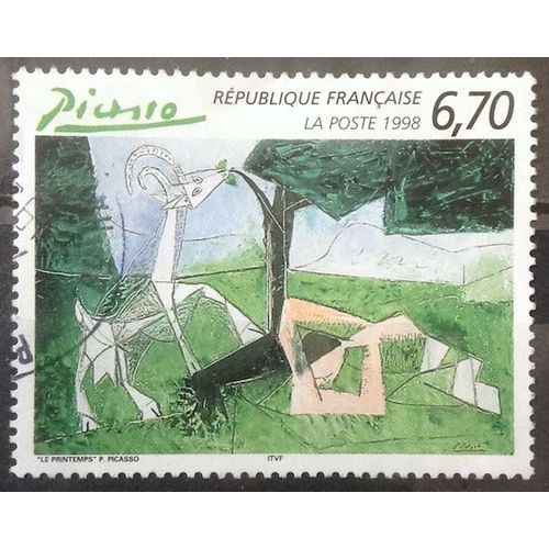 Picasso - Le Printemps 6,70 (Très Joli N° 3162) Obl - France Année 1998 - Brn83 - N33019