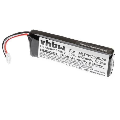 vhbw Li-Polymère batterie 6000mAh (3.7V) pour haut-parleurs enceintes JBL Charge 2 Plus, Charge 2+, Charge 3