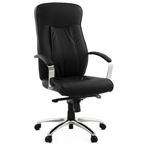 Fauteuil De Bureau Design 'data' En Matière Synthétique Noire