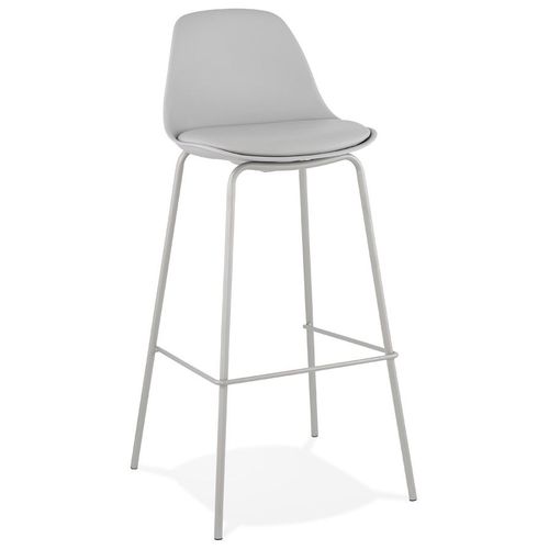 Tabouret De Bar 'cookie' Gris Style Industriel