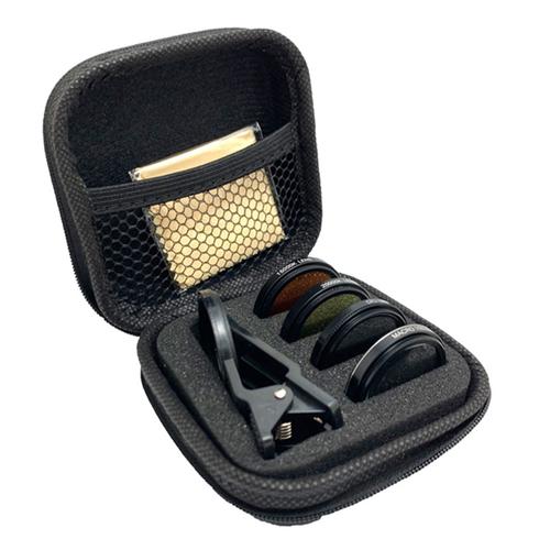 Kits de filtre de lentille de corail pour smartphone, kit de lentilles de  récif pour 4 lentilles, accessoires de rangement de sac avec clips  d'objectif