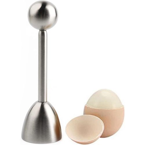 Argent Argent Séparateur de Coquille D'oeuf, Coupe-uf Outil D'Oeuf en Acier Inoxydable Coupe Oeuf, Pour Ouvrir les Coquilles