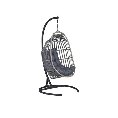 Fauteuil Suspendu Avec Support Sesia Gris Foncé