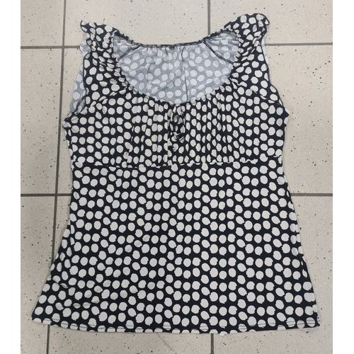 Chemisier Sexy Noir Et Blanc Style Brigitte Bardot État Impeccable Taille M Ou 40 Pour Femme