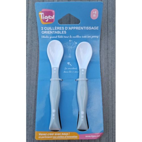 2 Cuillères D'apprentissage Orientables
