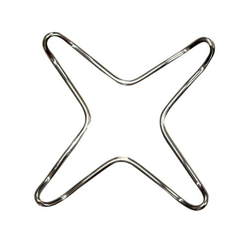 Support de poêle pour plaque de cuisson à gaz, plaque de cuisson universelle chromée, accessoires de cuisine en acier inoxydable, Support de