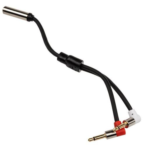 InLine Slim - Adaptateur pour casque - mini-phone stereo 3.5 mm mâle pour mini-phone stereo 3.5 mm femelle - 15 cm - noir