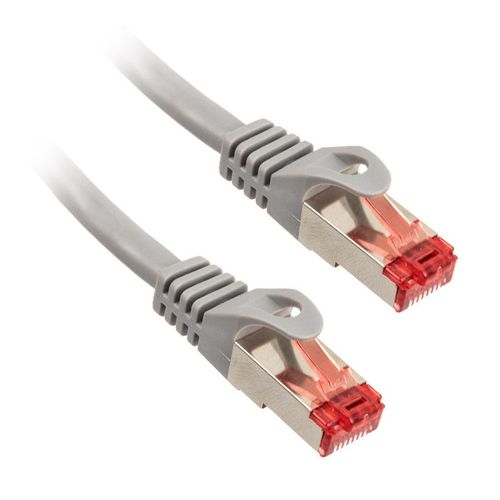 Inline Patchkabel Cat.6, S/ftp (pimf), 250mhz, Grau - 3m