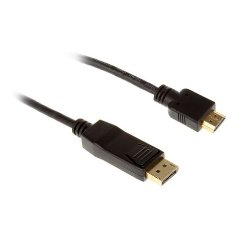 Inline Displayport Zu Hdmi Konverter Kabel, Schwarz - 3m