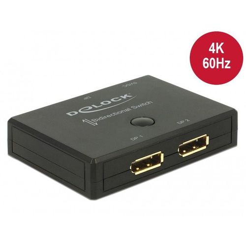 Delock Displayport 2 - 1 Switch Bidirectional 4k 60 Hz - Video-schalt