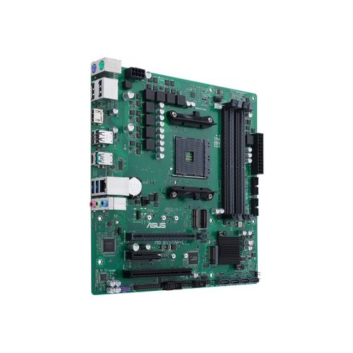 ASUS Pro B550M-C/CSM - Carte-mère - micro ATX - Socket AM4 - AMD B550 Chipset - USB-C Gen2, USB 3.2 Gen 1, USB 3.2 Gen 2 - Gigabit LAN - carte graphique embarquée (unité centrale requise) - audio...