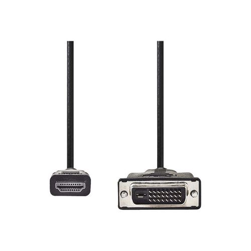 Nedis - Câble adaptateur - HDMI mâle pour DVI-D mâle - 5 m - noir - rond