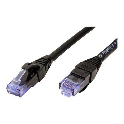 Roline - Cordon de raccordement - RJ-45 (M) pour RJ-45 (M) - 5 m - UTP - CAT 6a - sans halogène, moulé, bloqué - noir