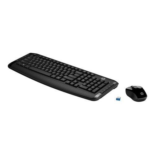 HP 300 - Ensemble clavier et souris - sans fil - Anglais - pour HP 20, 22, 24, 27, 460; Pavilion Laptop 14, 15; Portable 24, 27, 590, 595, TP01