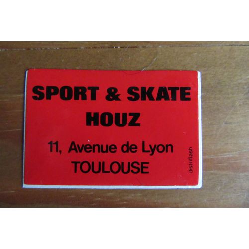 Autocollant - Sticker Sport & Skate Houz À Toulouse