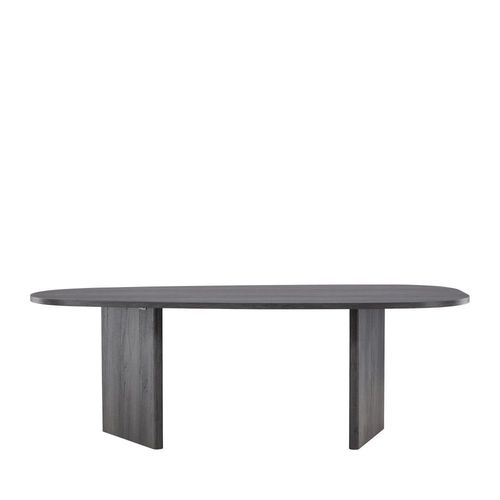 Table À Manger 10 Personnes Organique En Bois - Noir