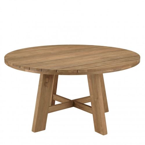 Table À Manger De Jardin Ronde Teck Recyclé D150