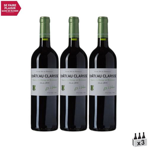 Château Clarisse Côtes De Bordeaux Castillon Rouge 2014 X3