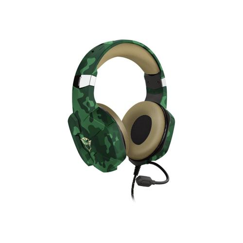 Trust GXT 323C Carus - Micro-casque - circum-aural - filaire - jack 3,5mm - camouflage jungle