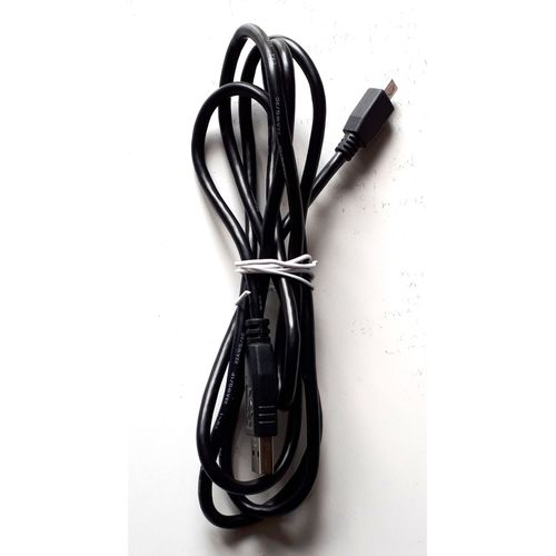 Cable 2.0 USB-A vers male mini USB 1m60 noir