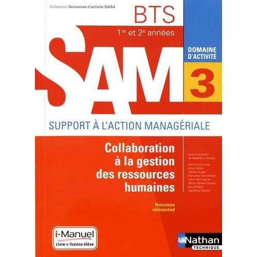 Collaboration À La Gestion Des Ressources Humaines Bts Sam 1re Et 2e Années - Domaine D'activité 3