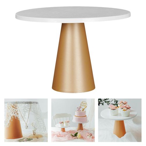 Support à gâteaux de Table de mariage, assiette à tarte dorée, étagère, fournitures de cuisine de fête BONY3729