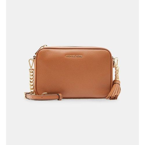 Sac besace Jet Set en cuir - Marron clair