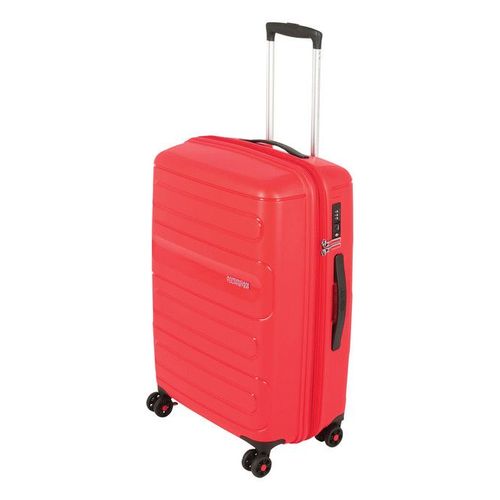 Valise rigide extensible Sunside 4R 68 cm - Rouge