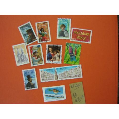 Ad 431 A // Lot De Timbres Obliteres France 2003 * Divers
