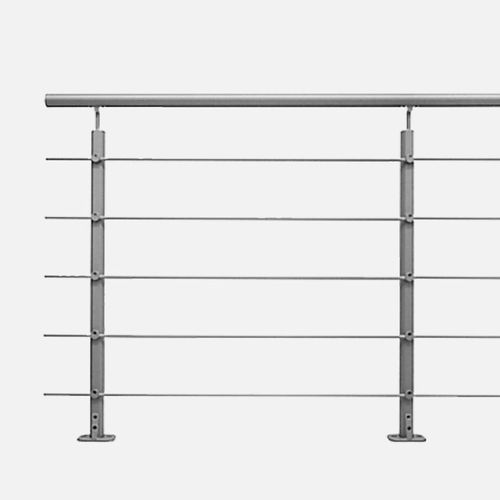 Pack garde-corps Opalu Silver Pose à plat ou escalier