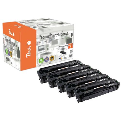 Peach Pt1140 Cartouche De Toner 5 Pièce(s) Compatible Noir, Cyan, Mag