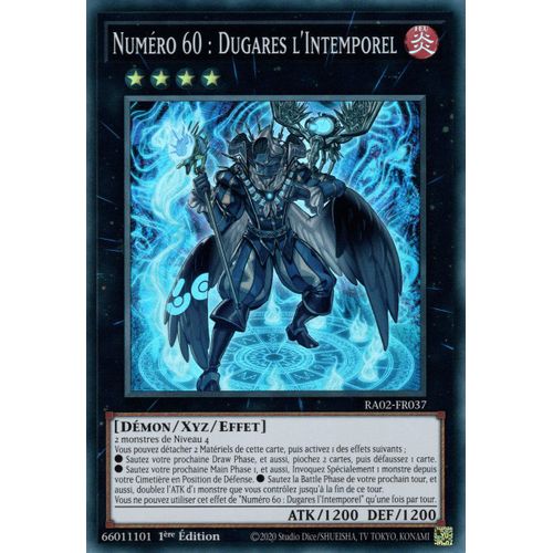 Yu Gi Oh Ra02 Fr037 Numéro 60 Dugares L'intemporel Super Rare