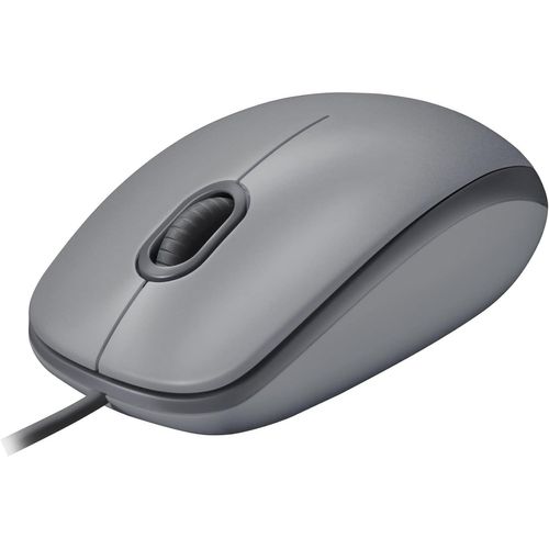 Gris Gris M110 Souris Filaire USB Boutons Silencieux Taille Standard au Design Confortable Ambidextre Compatible avec PC/Mac/Portable