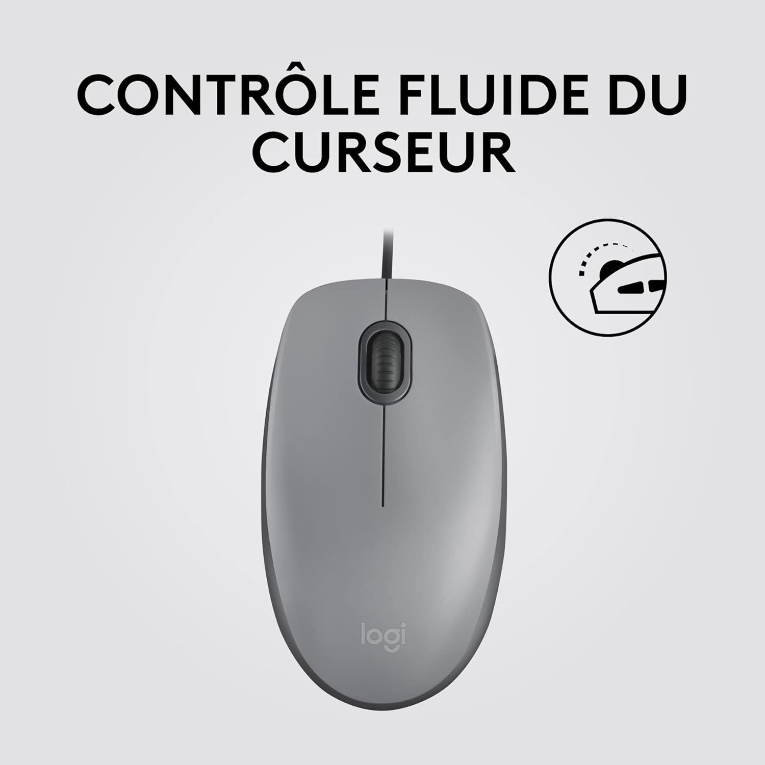 Gris Gris M110 Souris Filaire USB Boutons Silencieux Taille ... - 4