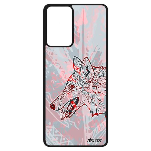 Coque A52 Silicone Loup Chien Montagne Plume Design Ethnique Azteque Antichoc Multicolore Pastel Personnalisé Tribal Samsung Galaxy