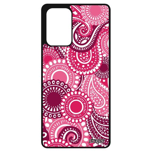 Coque Motif Cachemire Pour Samsung Galaxy A72 Silicone Case Personnalisé Rose Dessin Coloré Paisley Souple Impression Caoutchouc De